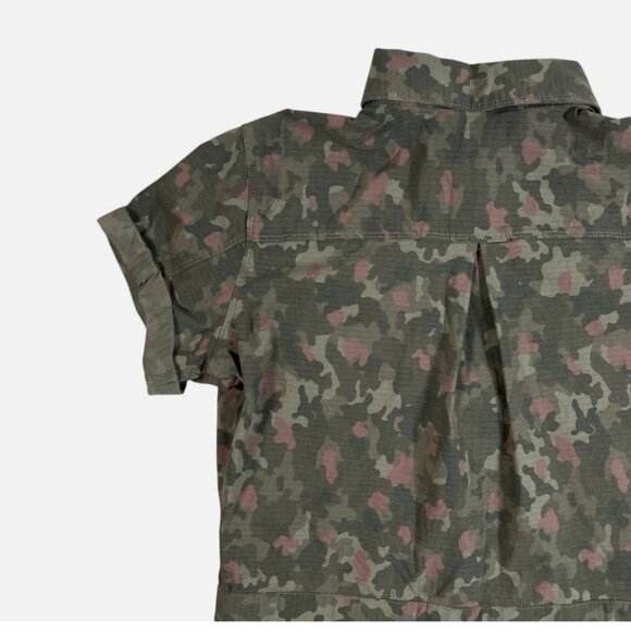 Title Nine Rosie Utility Ripstop Camo Pattern Short Romper Women's size S - Picture 7 of 7